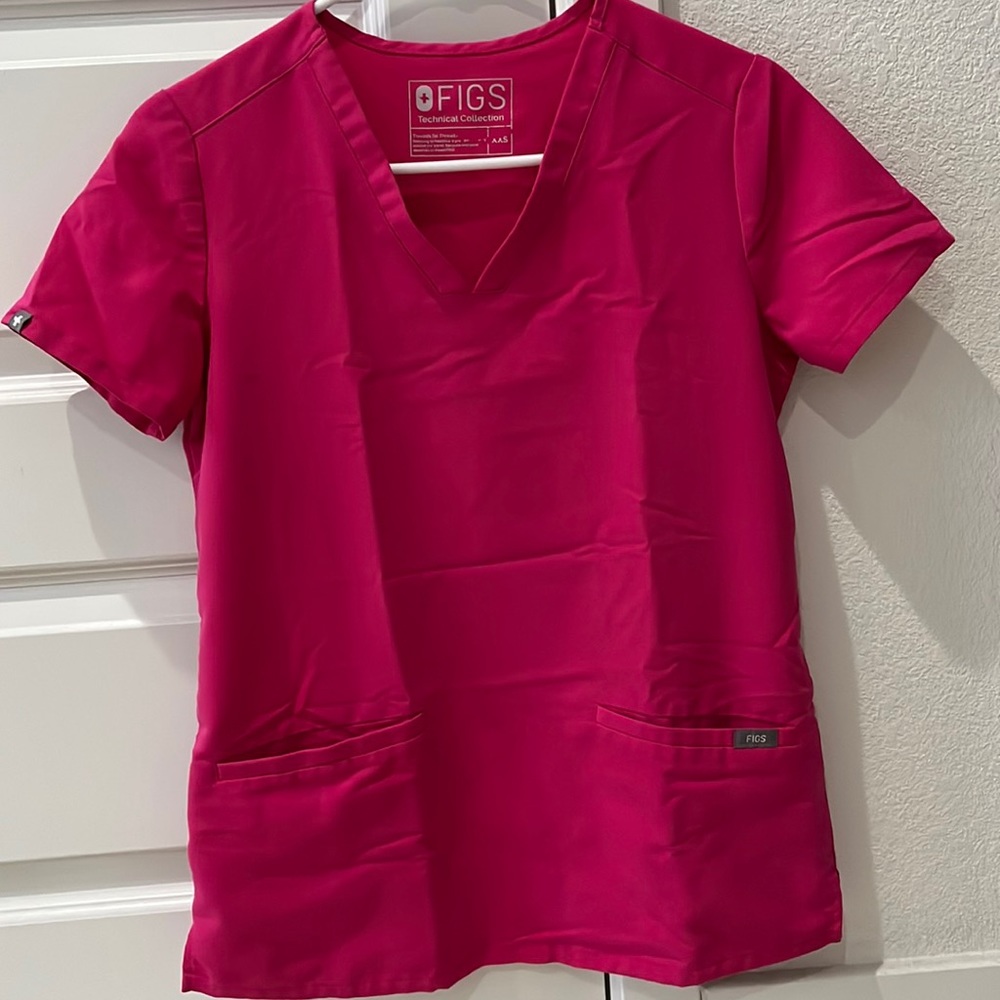 Figs CASMA Scrub Top - Hot Pink (limited edition color)
